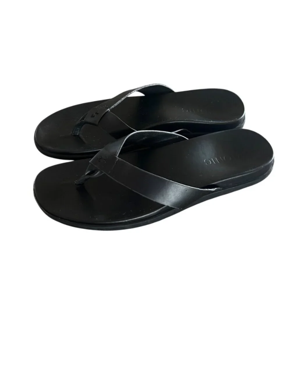 Vionic Elijah Black Leather Sandals 12